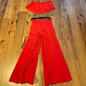 Free people red two piece size S